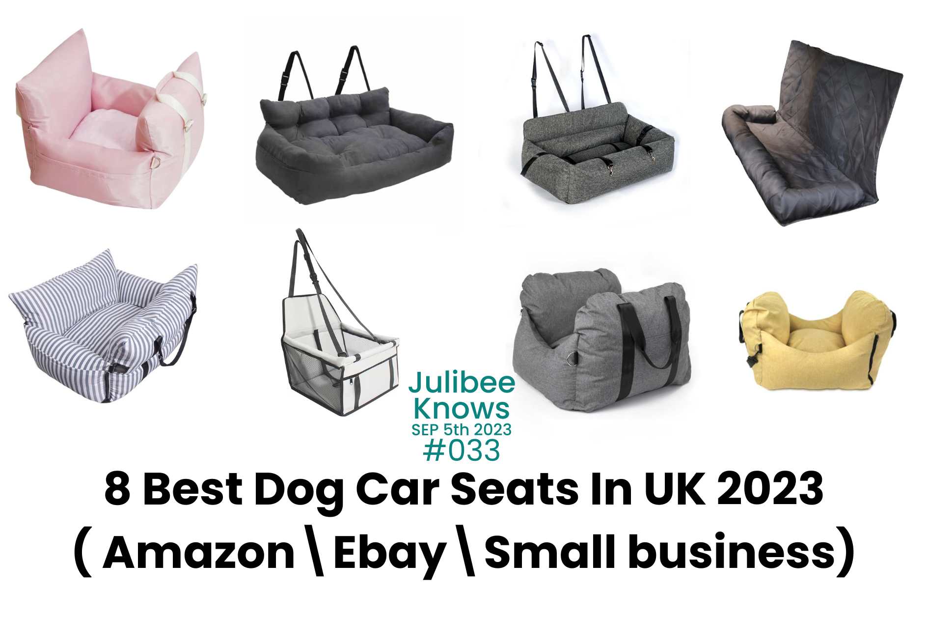 Collection of 8 best dog car seats in UK for pet travel safety