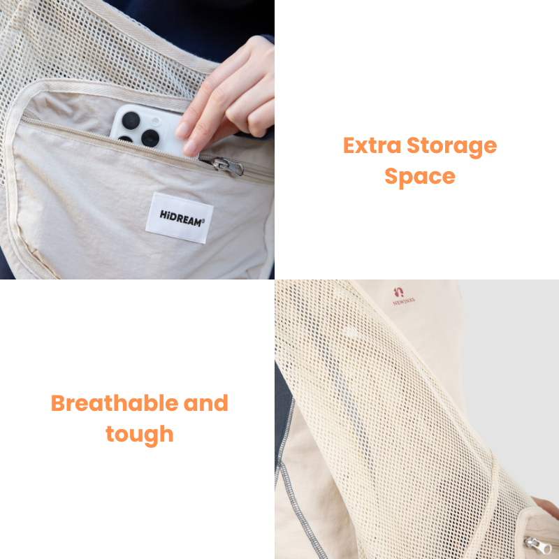 Borsa fodera urbana urbanTrail - Design a rete respirabile, tasca extra, ideale per viaggi del pet