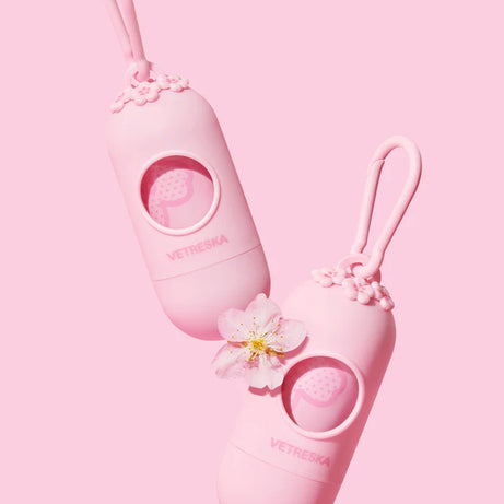 Vetreska Scented Poop Bag Dispensers and Bags| Flora & Cherry Blossom & Strawberry