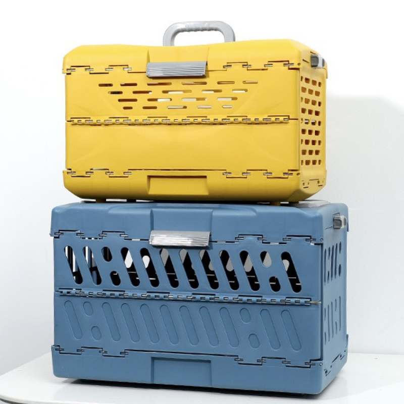 Collapsible Pet Travel Crate for Cats and Small Dogs