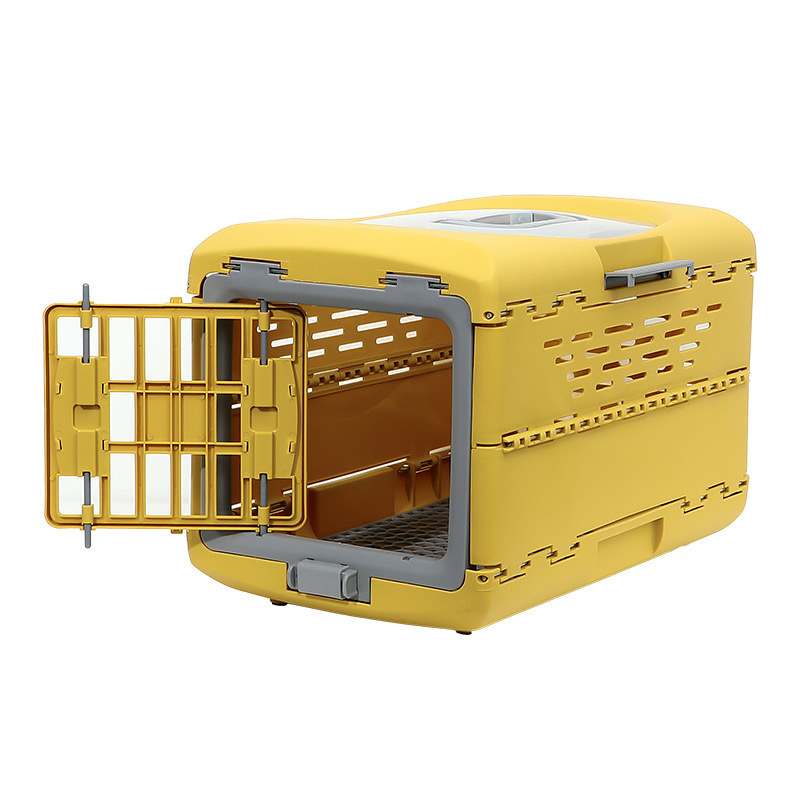 Collapsible Pet Travel Crate for Cats and Small Dogs