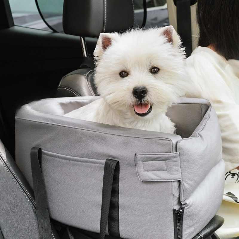 Console Dog Car Seat Vegan Leather