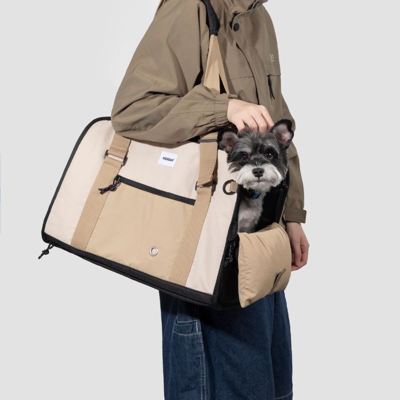 Tote Pet Travel Carrier Bag Pro Almond