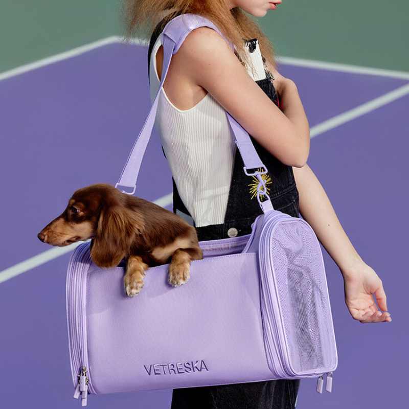 Vetreska Expandable Violet Pet Carrier Bag