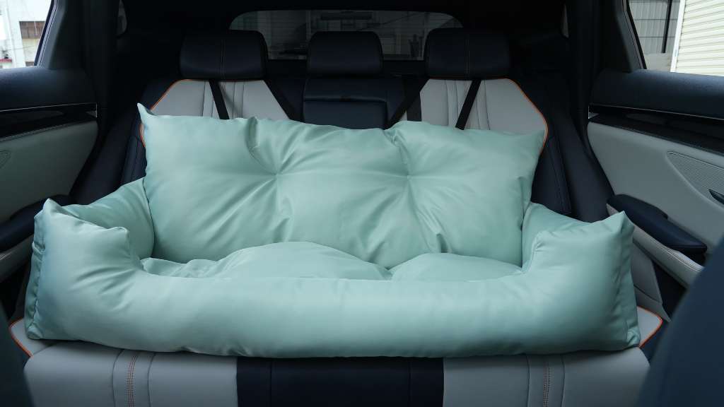Vibrant Waterproof Large Dog Car Seat XX-large Three-Row(full-size) Mint Green