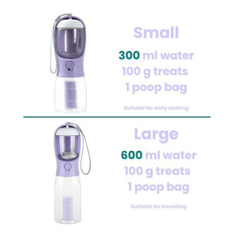 3-in-one Portable Dog Water Bottle