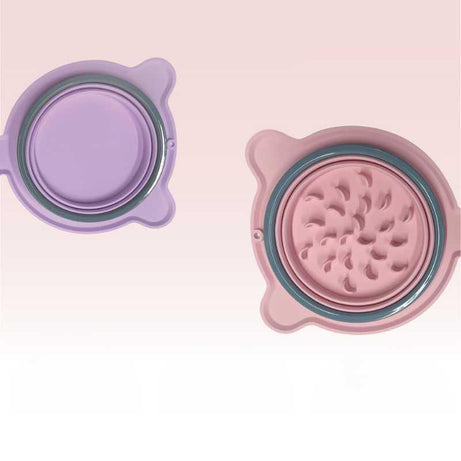 2-in-1 Portable and Collapsible Travel Dog Water Bowl