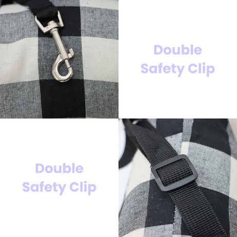 Copilot Dog Car Seat Double Safety Clips for Secure Pet Travel
