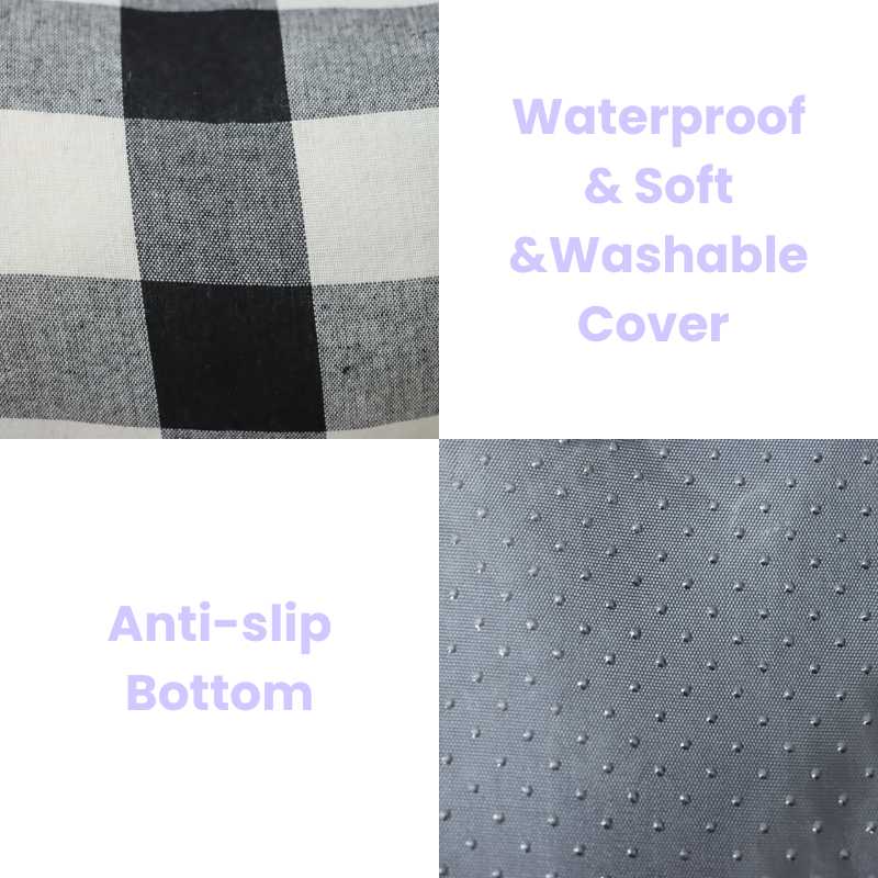 Copilot Dog Car Seat Waterproof Soft Washable Cover & Anti-Slip Bottom