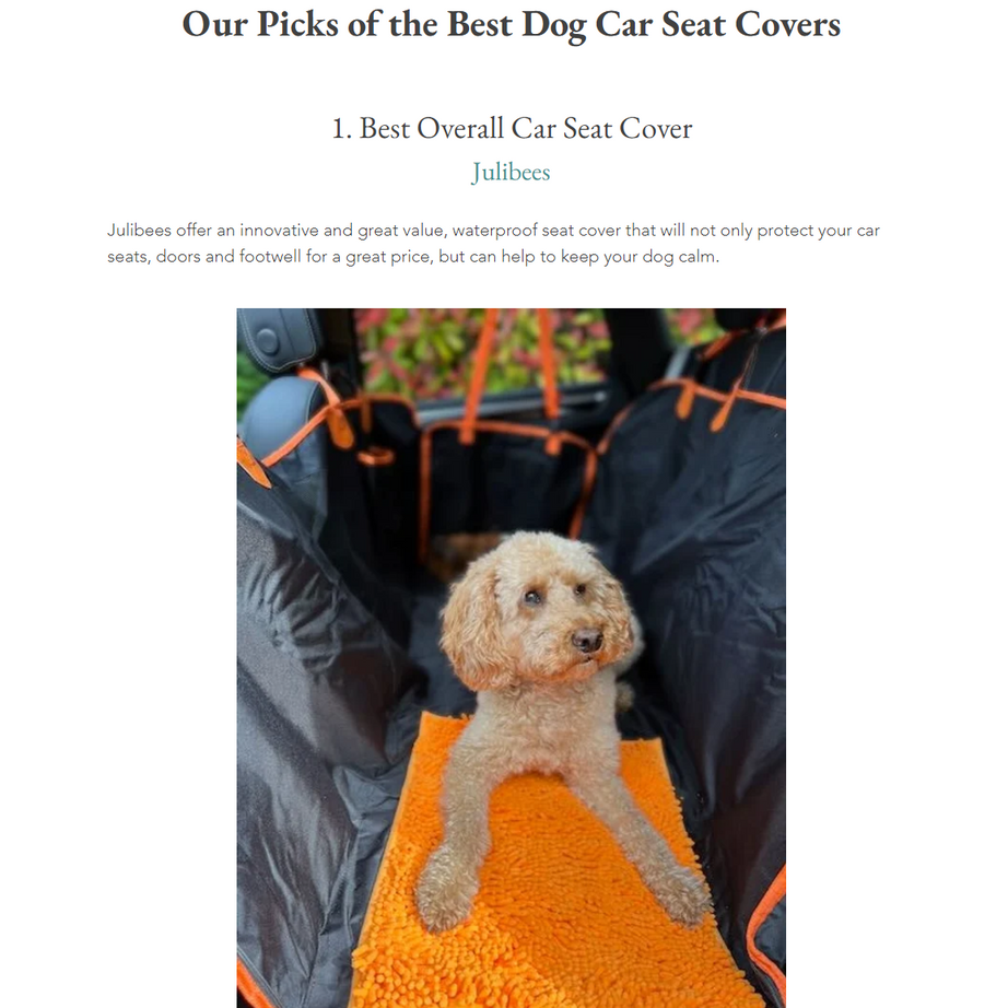 Anti-Anxiety & Car-Sickness Car Dog Car Seat Cover