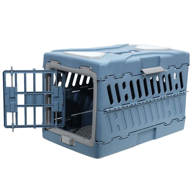 Collapsible Pet Travel Crate for Cats and Small Dogs