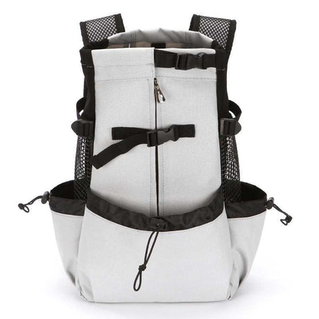 Dog Backpack Carrier Grey