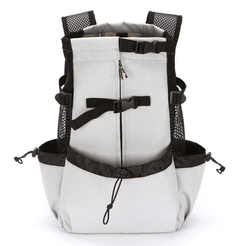Dog Backpack Carrier Grey