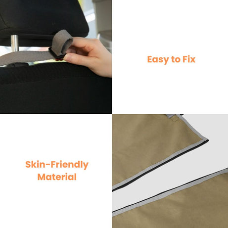 UrbanTrail dog car seat protector with easy-to-fix straps and skin-friendly material for pet travel