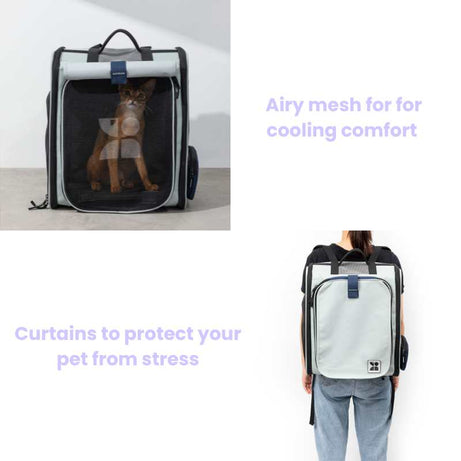 Expandable Pet Carrier Backpack & Pet Tent 2-in-One