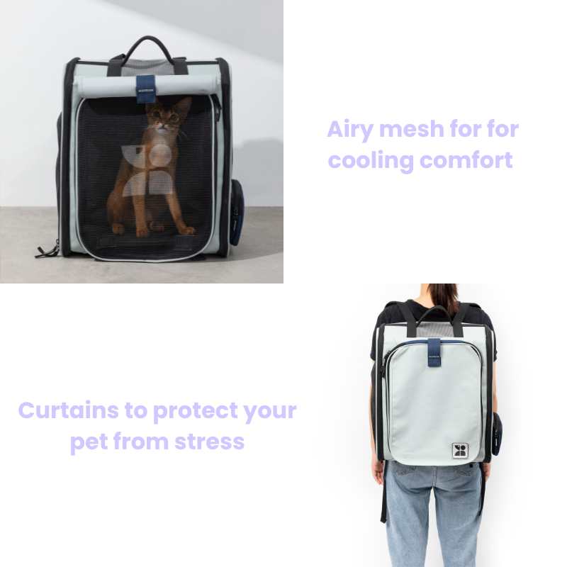 Expandable Pet Carrier Backpack & Pet Tent 2-in-One
