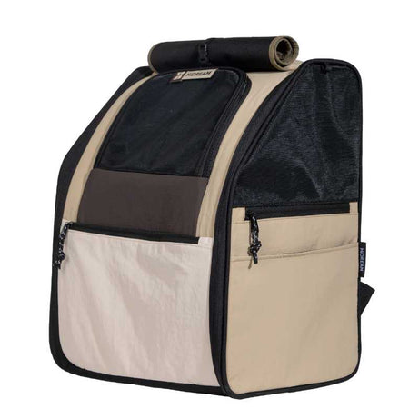 FirstClass Pet Carrier Bag: Durable pet backpack with mesh pockets, ideal for safe transport