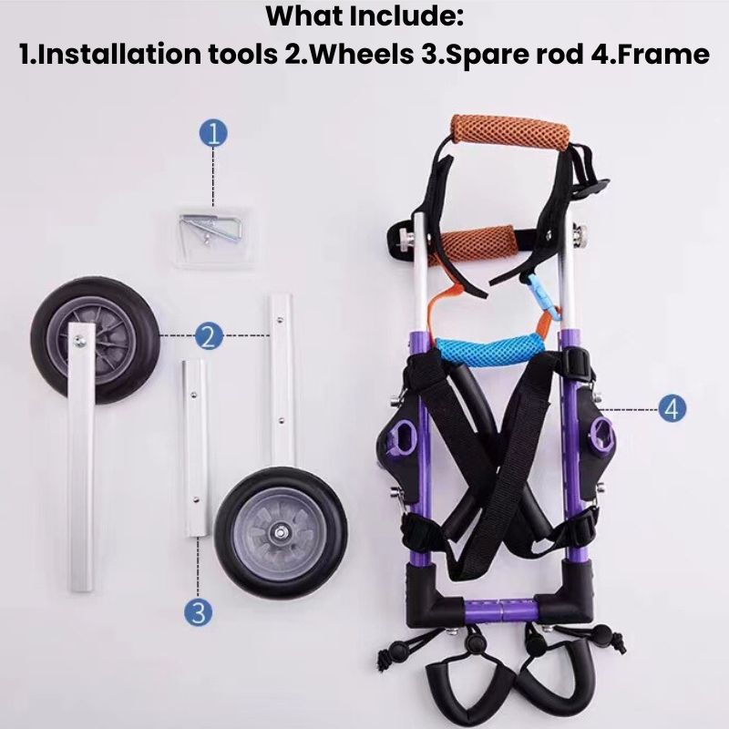 FlexiPaws Aluminum Dog Wheelchair