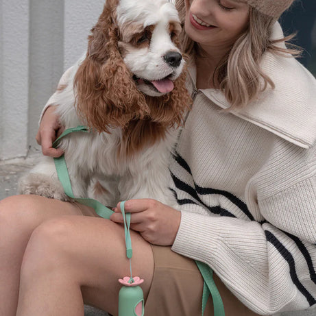 Vetreska Flora Dog Harness with backpack & Collar & Lead 3-in-One Set