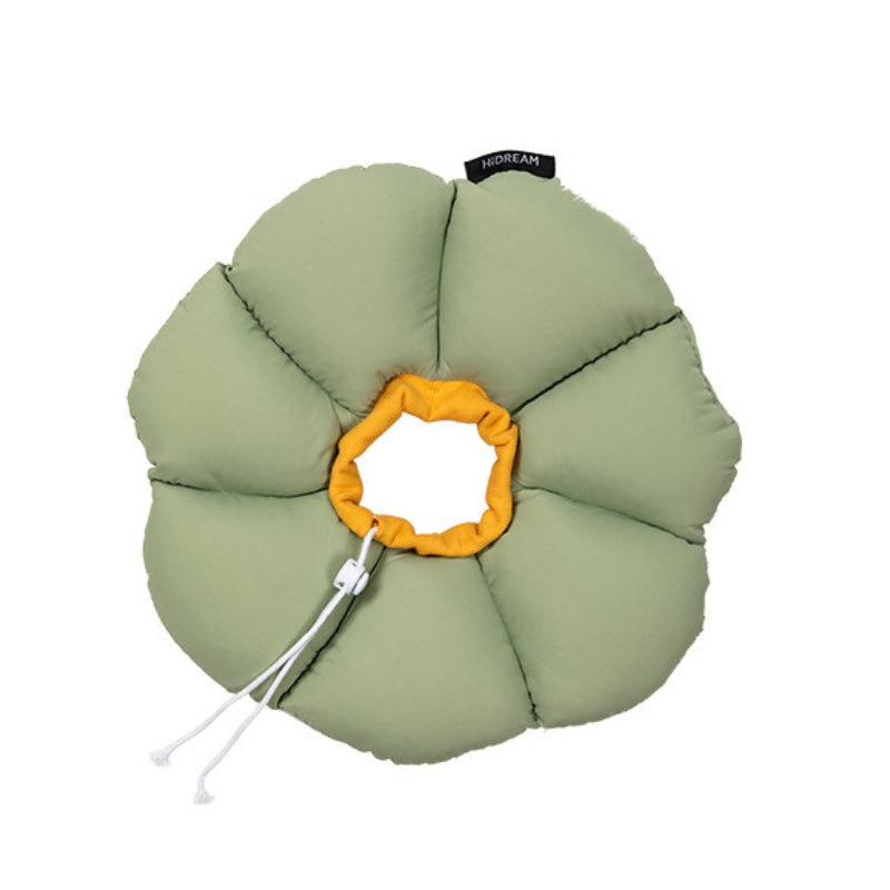Flora Pet Cone Collar Green Medium