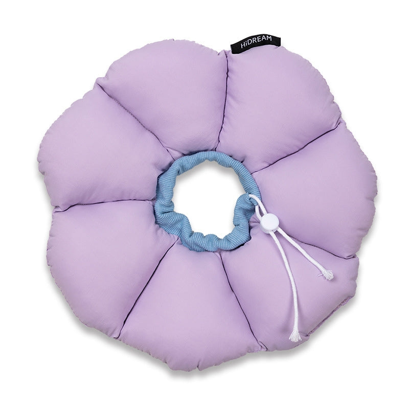 Flora Pet Cone Collar Purple Large
