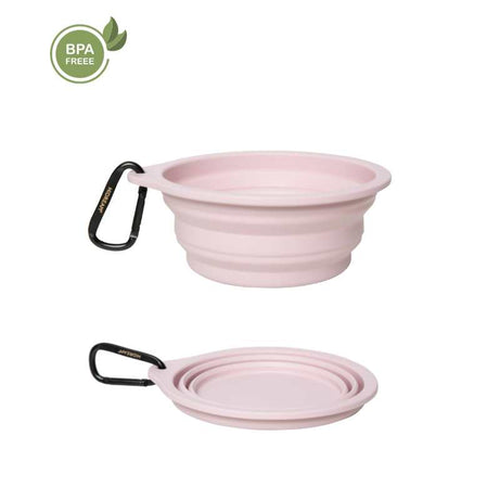 2-in-1 Portable and Collapsible Travel Dog Water Bowl Standard