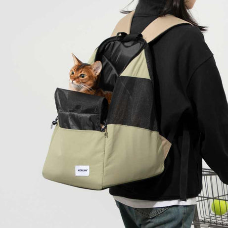 CuddleBaby Front Pet Carrier Backpack Air Avocado