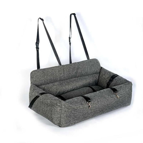 Luxury Large Dog Car Bed Grey