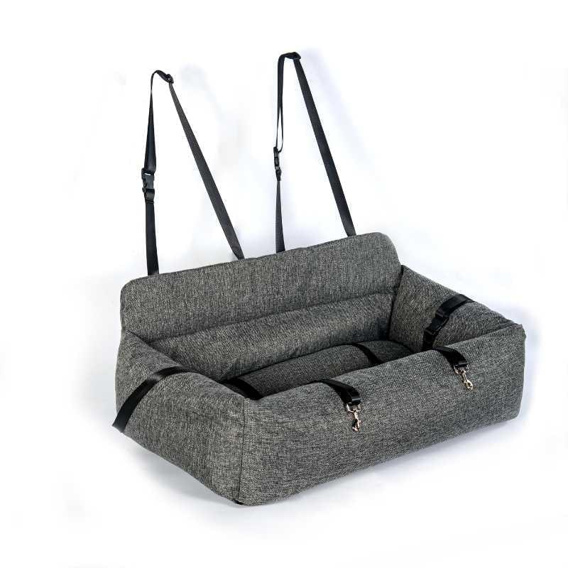 Luxury Large Dog Car Bed Grey