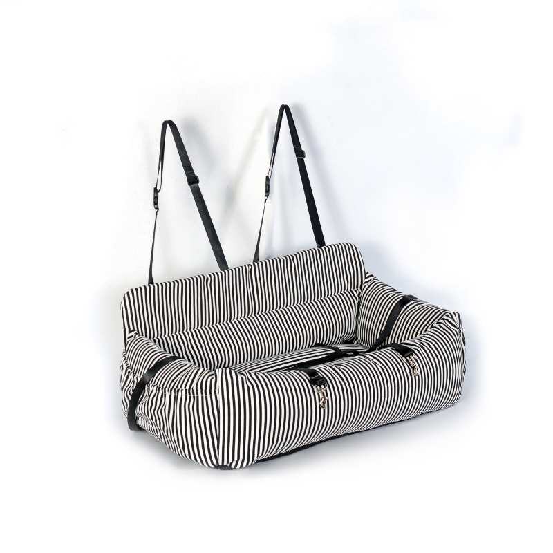 Luxury Large Dog Car Bed Stripe