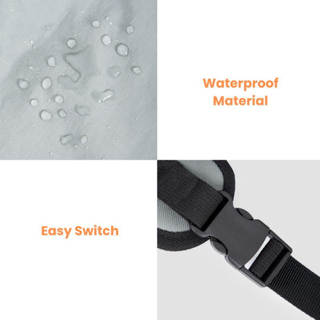 urbanTrail Multifunctional Pet Front Carrier Bag - Waterproof Material & Easy Switch Mechanism
