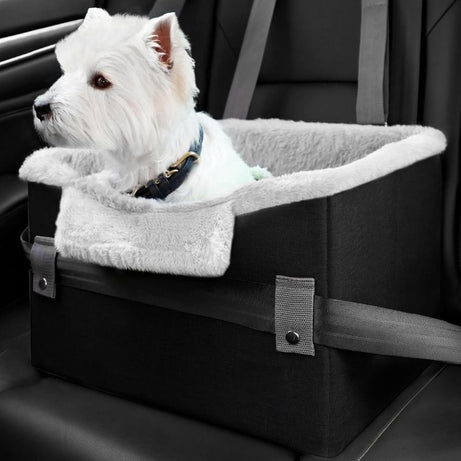 Q-Safe Dog Car Booster for Small Dogs Black