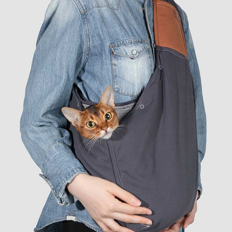 Superlight Pet Sling Carrier Bag Grey Air