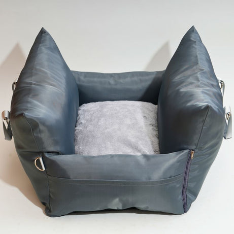 Vibrant Waterproof Large Dog Car Seat Standard Single Seat Space Grey