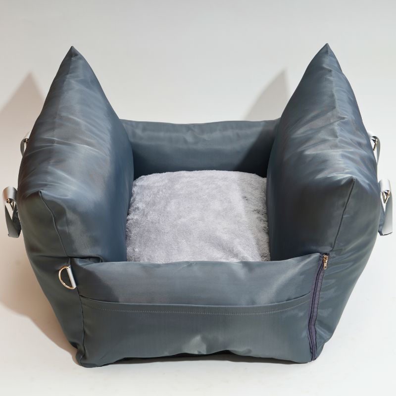 Vibrant Waterproof Large Dog Car Seat Standard Single Seat Space Grey