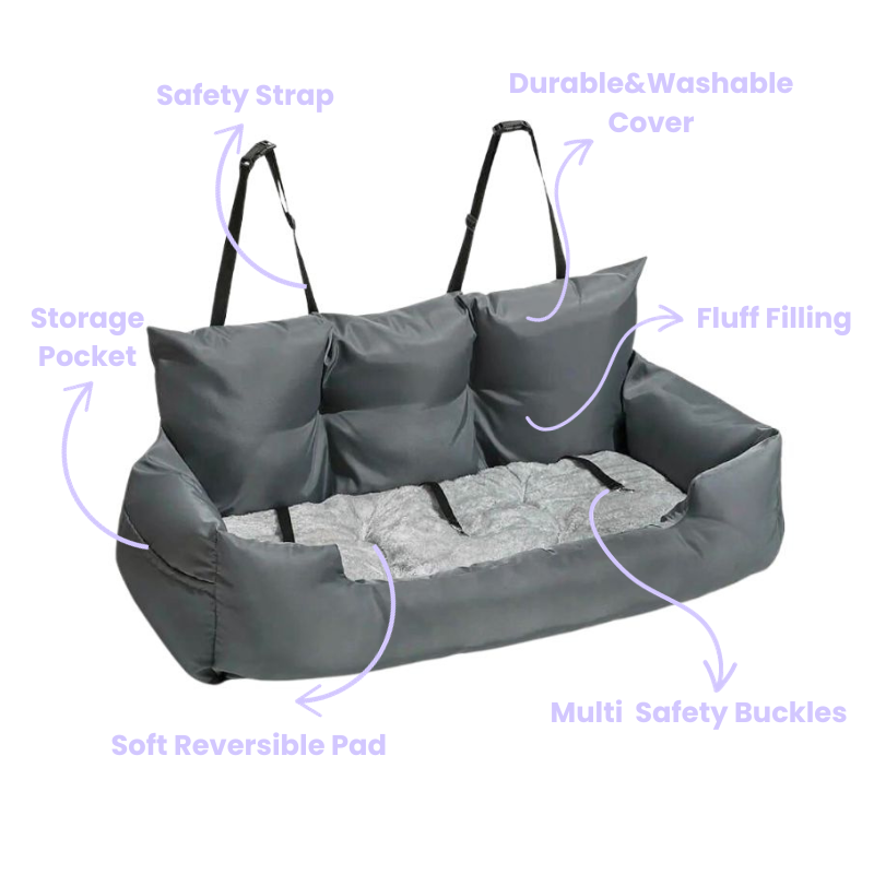 Vibrant Waterproof Large Dog Car Seat
