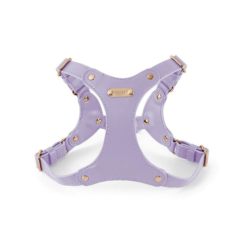 Hoop Vegan Leather Dog Harness Kit Harness Purple