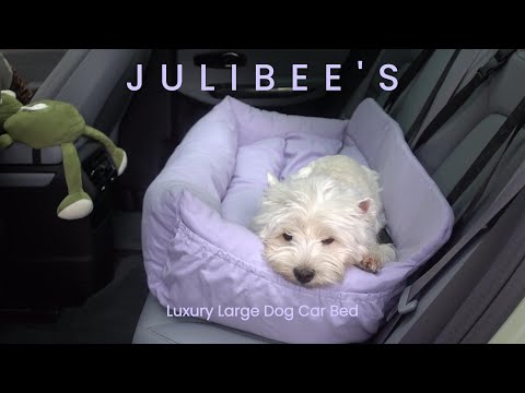 Luxuriöses großes Hundebett für das Auto.