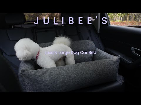 Luxuriöses großes Hundebett für das Auto.