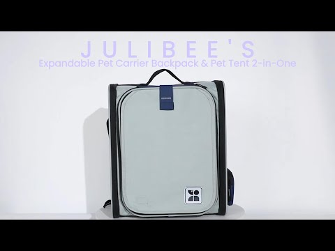 Erweiterbarer Haustiertransporter-Rucksack und Haustierzelt 2-in-1