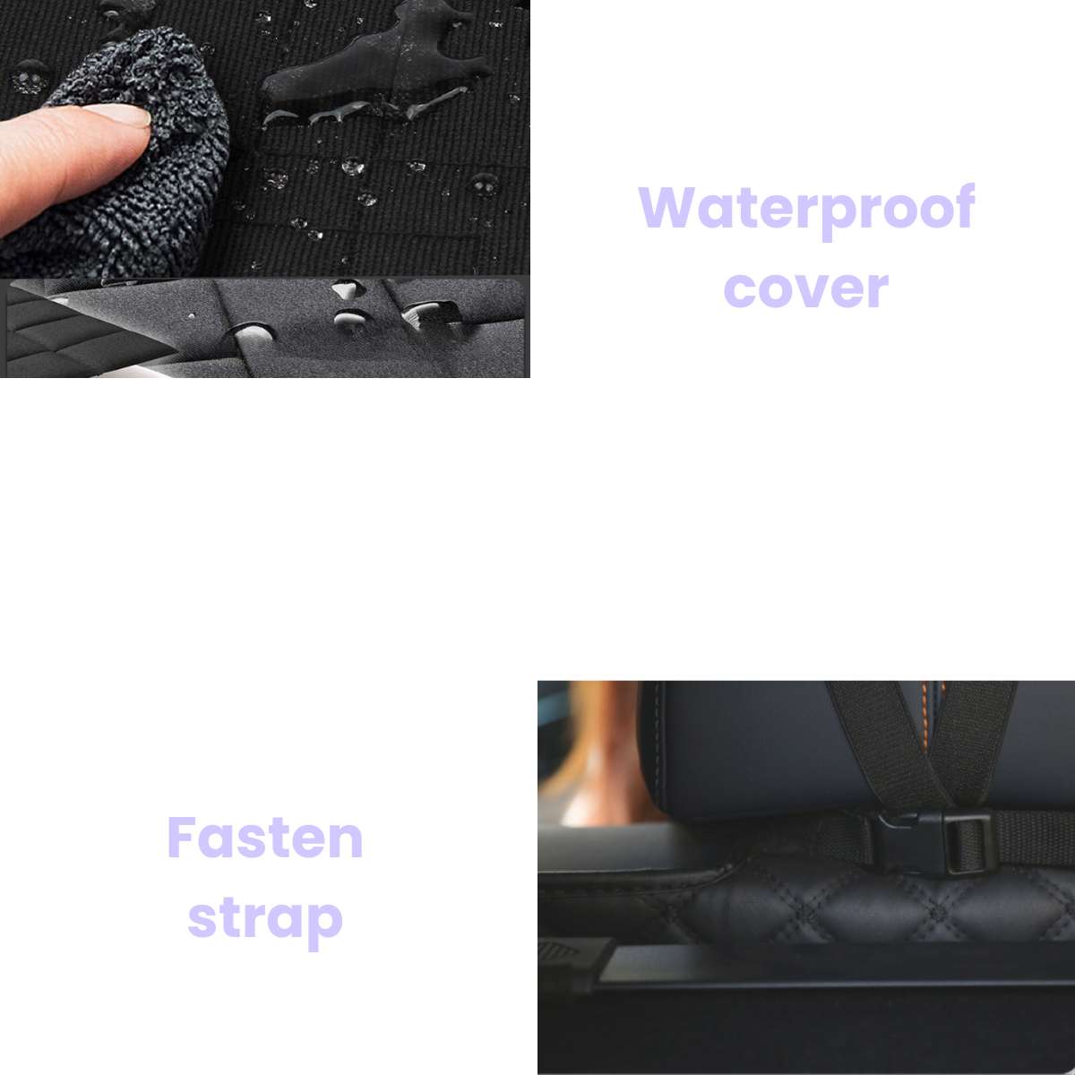 X-Large Dog Car Seat Mat（safety belt included）